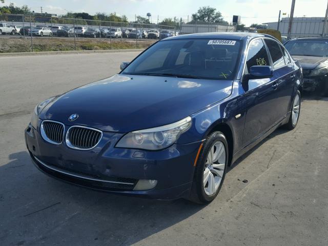 WBANU5C56AC126729 - 2010 BMW 528 I BLUE photo 2