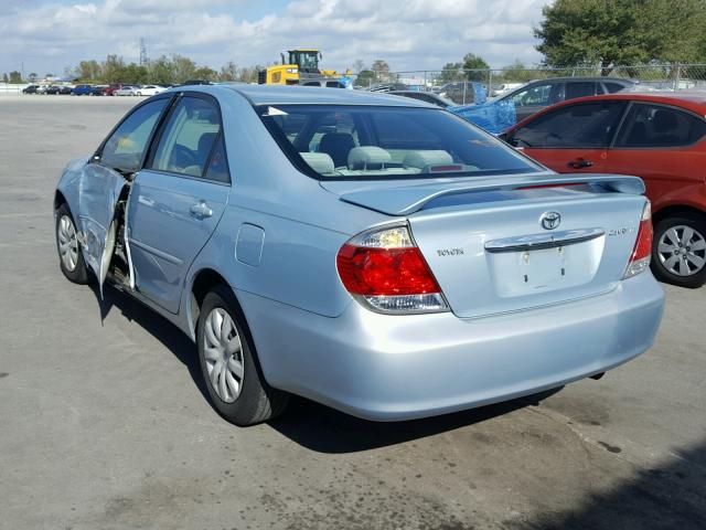 4T1BE32K75U636534 - 2005 TOYOTA CAMRY LE ლურჯი ფოტო 3