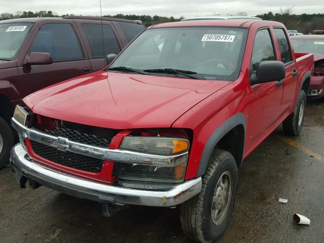 1GCDT13E278134543 - 2007 CHEVROLET COLORADO RED photo 2