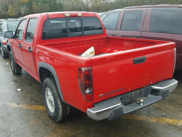 1GCDT13E278134543 - 2007 CHEVROLET COLORADO RED photo 3