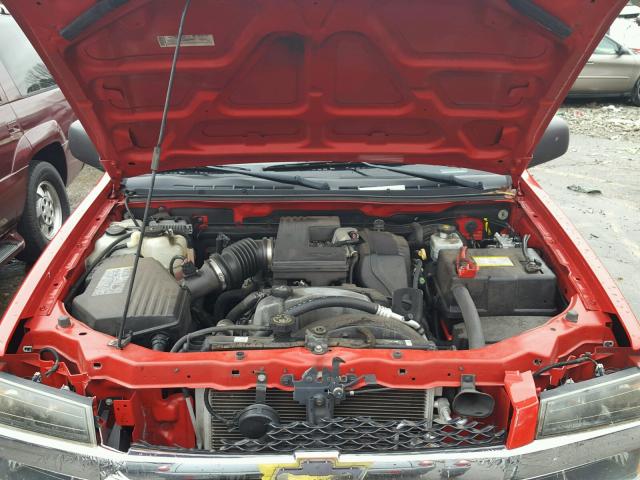 1GCDT13E278134543 - 2007 CHEVROLET COLORADO RED photo 7