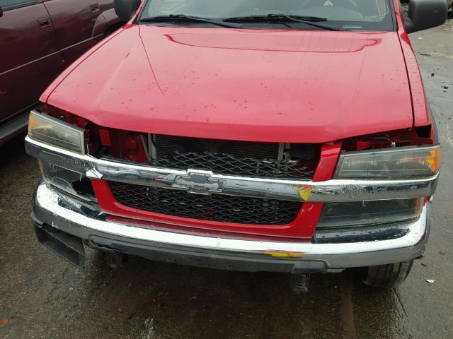 1GCDT13E278134543 - 2007 CHEVROLET COLORADO RED photo 9