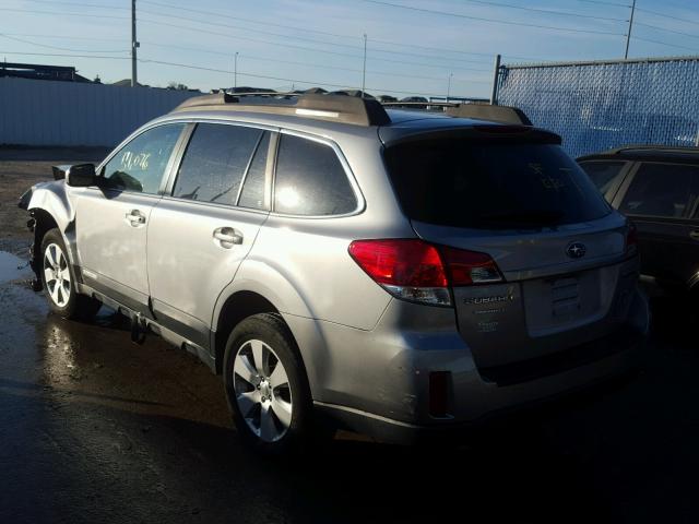 4S4BRBBC0B3311247 - 2011 SUBARU OUTBACK 2. SILVER photo 3