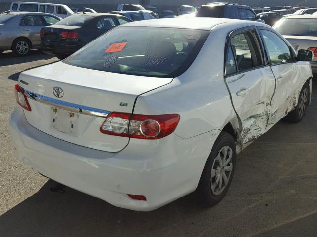 JTDBU4EE0BJ095293 - 2011 TOYOTA COROLLA BA WHITE photo 4