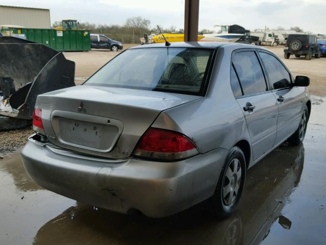 JA3AJ26E45U004812 - 2005 MITSUBISHI LANCER ES SILVER photo 4