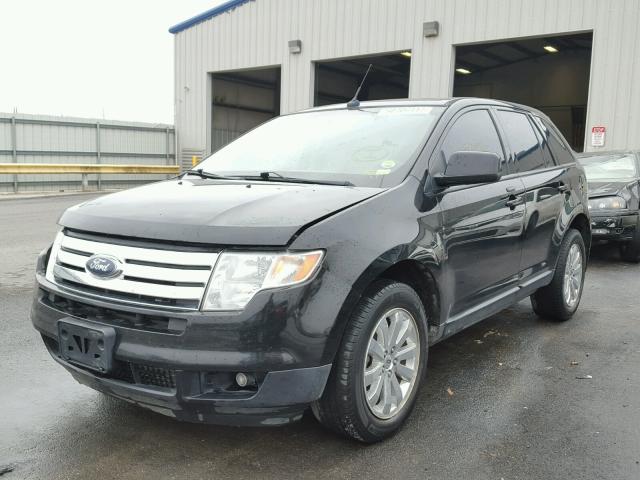 2FMDK38C68BB27417 - 2008 FORD EDGE SEL BLACK photo 2