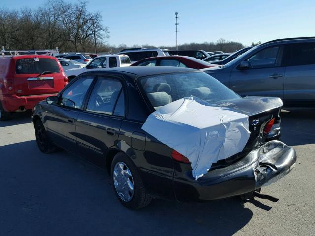 1Y1SK5289YZ416733 - 2000 CHEVROLET GEO PRIZM 黑色 照片 3
