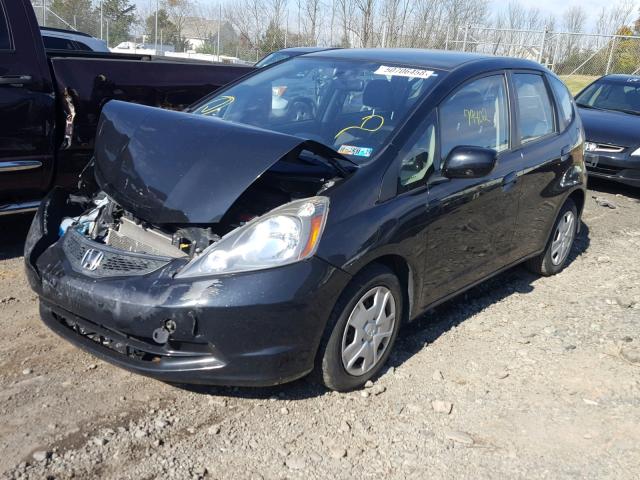 JHMGE8H34DC074182 - 2013 HONDA FIT BLACK photo 2