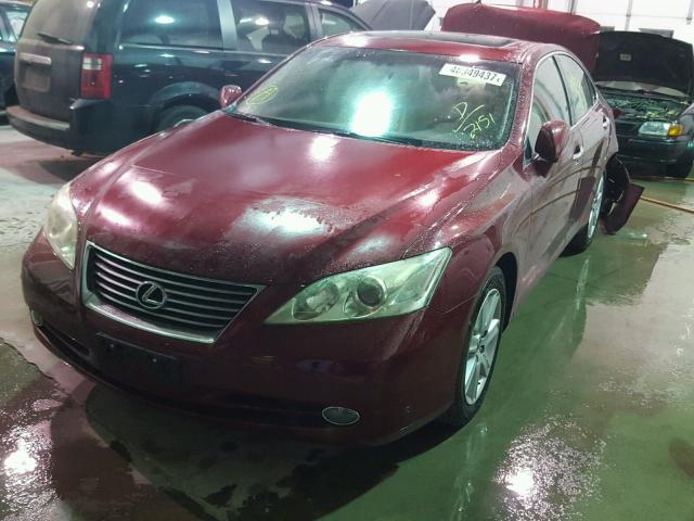 JTHBJ46GX92312151 - 2009 LEXUS ES 350 MAROON photo 2