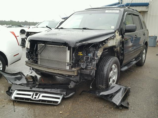 5FNYF28538B008555 - 2008 HONDA PILOT EXL BLACK photo 2