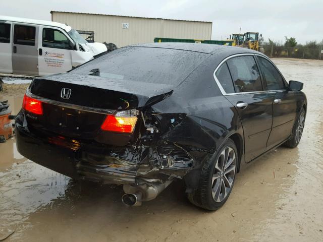 1HGCR2F35FA045973 - 2015 HONDA ACCORD LX BLACK photo 4