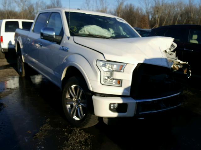 1FTFW1EF8FFB88350 - 2015 FORD F150 SUPER WHITE photo 1