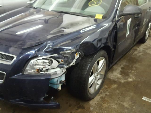 1G1ZB5E19BF349814 - 2011 CHEVROLET MALIBU LS შავი ფოტო 9