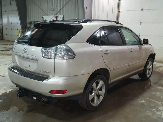 2T2HA31U04C024793 - 2004 LEXUS RX 330 BEIGE photo 4