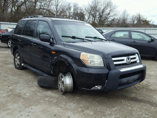 5FNYF18456B008233 - 2006 HONDA PILOT EX BLACK photo 1