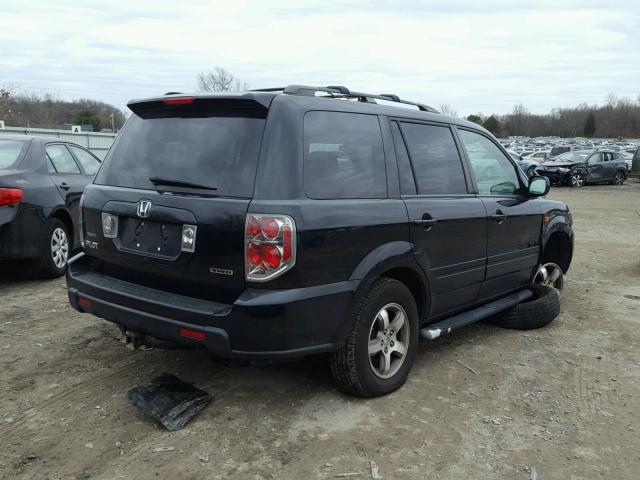 5FNYF18456B008233 - 2006 HONDA PILOT EX BLACK photo 4