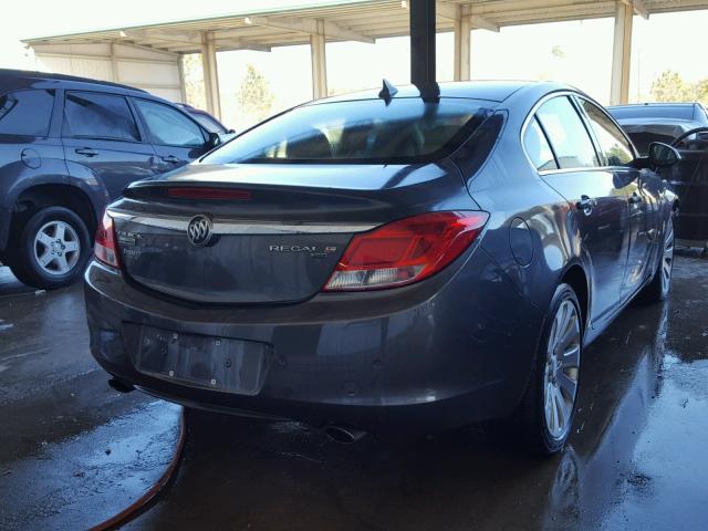 W04G15GV3B1044673 - 2011 BUICK REGAL CXL GRAY photo 4