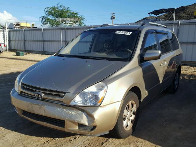 KNDMB233396278866 - 2009 KIA SEDONA EX BEIGE photo 2