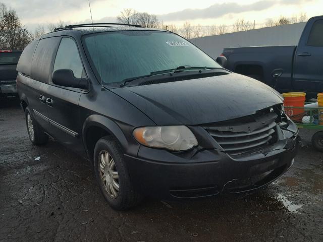 2A4GP54L27R136782 - 2007 CHRYSLER TOWN & COU BLACK photo 1