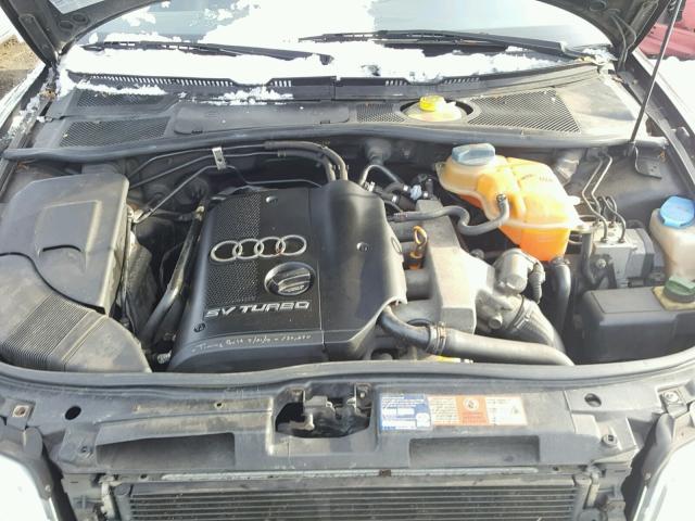 WAUDC68D8YA185498 - 2000 AUDI A4 1.8T QU BLACK photo 7