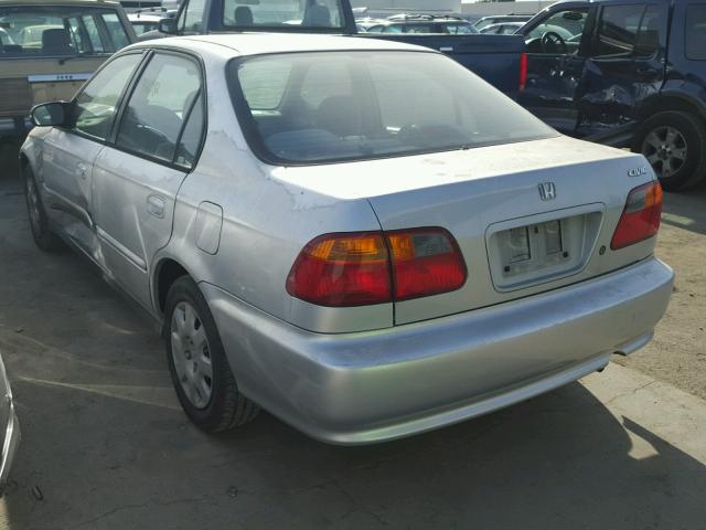 2HGEJ6617YH557910 - 2000 HONDA CIVIC BASE SILVER photo 3