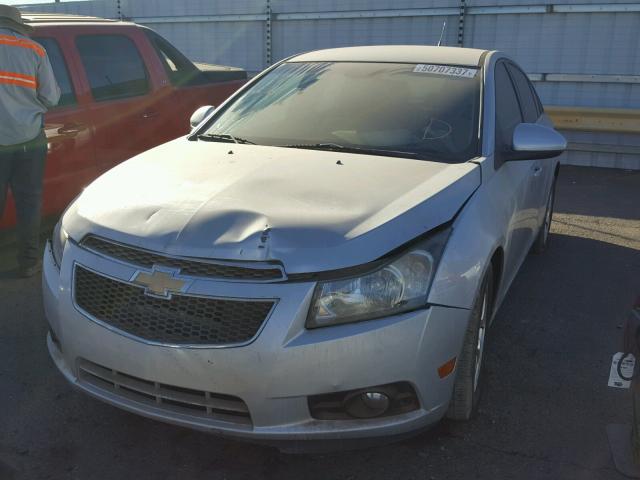 1G1PF5S97B7279102 - 2011 CHEVROLET CRUZE LT SILVER photo 2