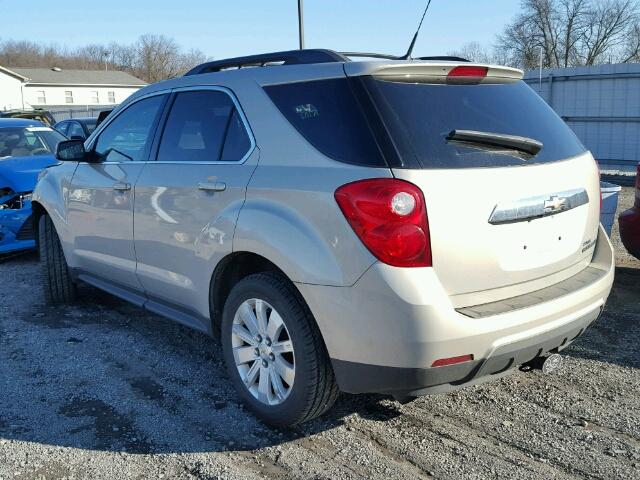 2CNALPEW2A6409056 - 2010 CHEVROLET EQUINOX LT BEIGE photo 3