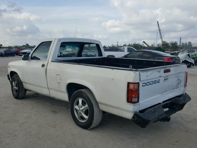 1B7FL26X6TS687379 - 1996 DODGE DAKOTA WHITE photo 3