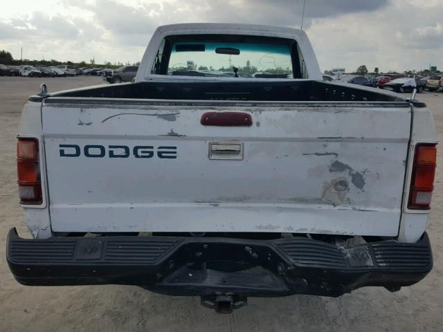 1B7FL26X6TS687379 - 1996 DODGE DAKOTA WHITE photo 6