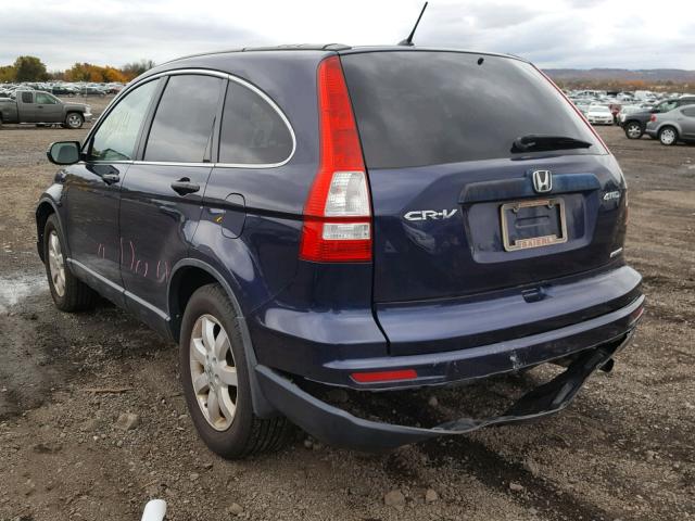 5J6RE4H47BL037758 - 2011 HONDA CR-V SE BLUE photo 3