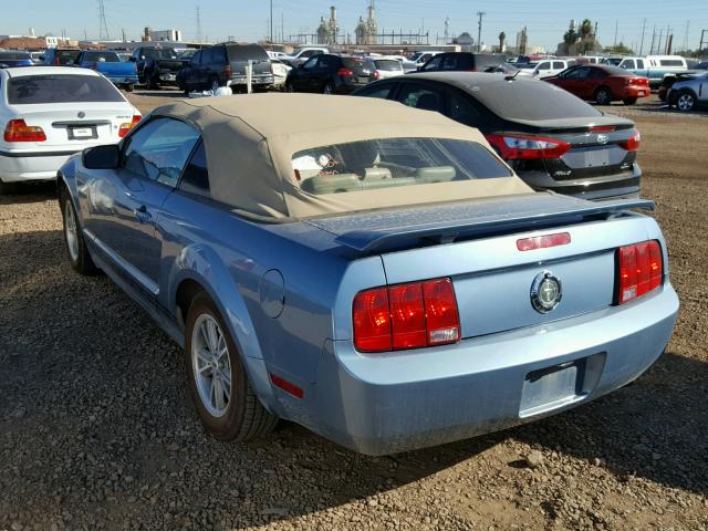 1ZVFT84N365106070 - 2006 FORD MUSTANG BLUE photo 3