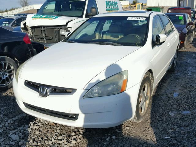 1HGCM56814A077280 - 2004 HONDA ACCORD EX WHITE photo 2