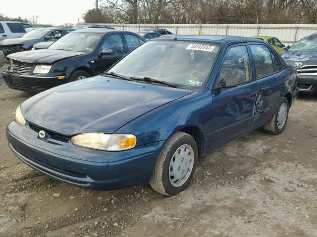 1Y1SK52872Z421159 - 2002 CHEVROLET GEO PRIZM 青色 照片 2