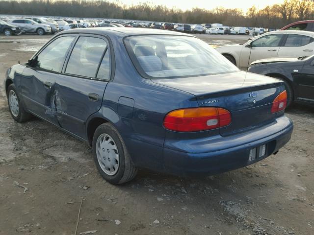 1Y1SK52872Z421159 - 2002 CHEVROLET GEO PRIZM 青色 照片 3