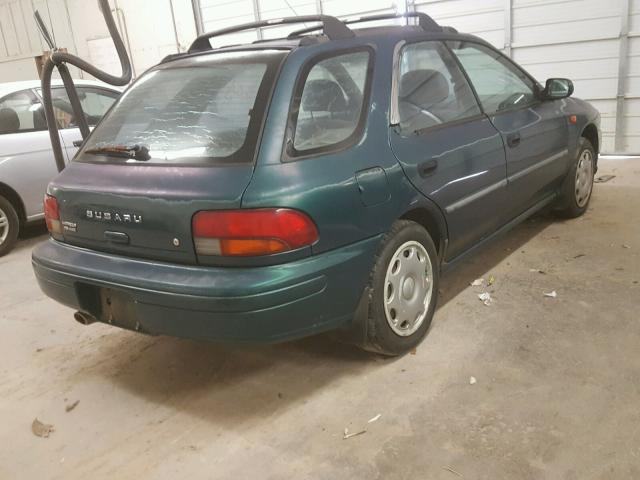 JF1GF4350WG814134 - 1998 SUBARU IMPREZA L GREEN photo 4