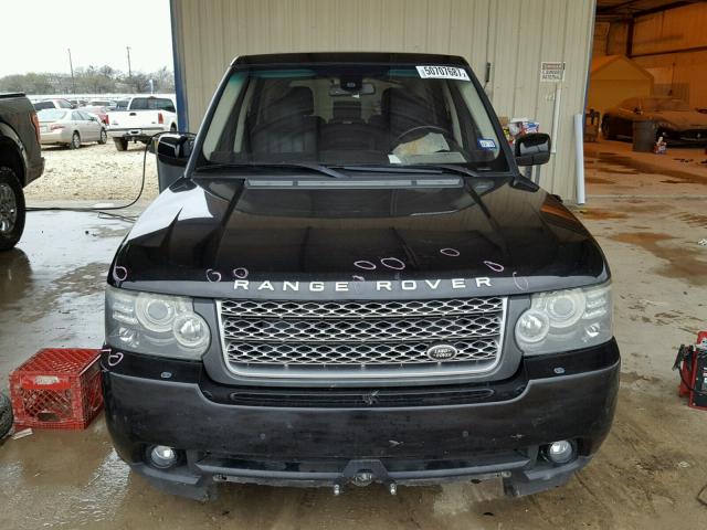 SALMF1D47AA323520 - 2010 LAND ROVER RANGE ROVE BLACK photo 9