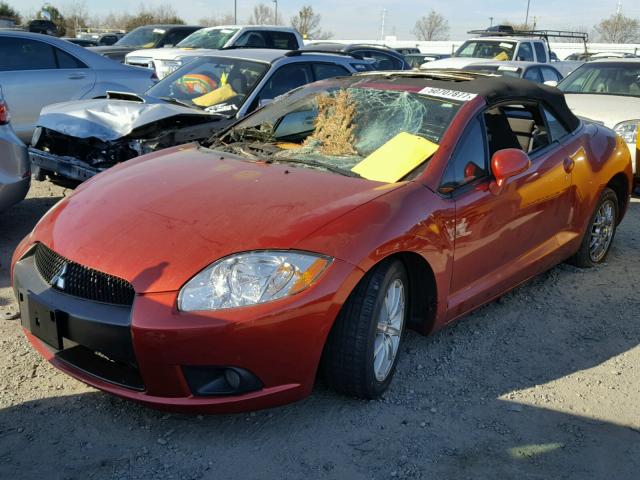 4A37L2EF7CE003688 - 2012 MITSUBISHI ECLIPSE SP ORANGE photo 2