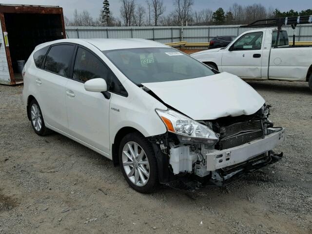 JTDZN3EU9E3331400 - 2014 TOYOTA PRIUS V WHITE photo 1