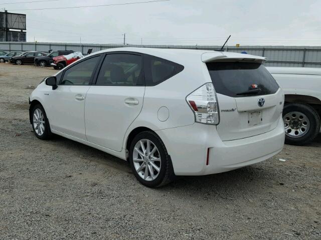 JTDZN3EU9E3331400 - 2014 TOYOTA PRIUS V WHITE photo 3