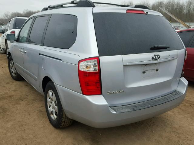 KNDMB233586251263 - 2008 KIA SEDONA EX SILVER photo 3