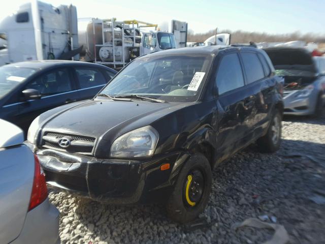 KM8JM12B35U207734 - 2005 HYUNDAI TUCSON GL BLACK photo 2