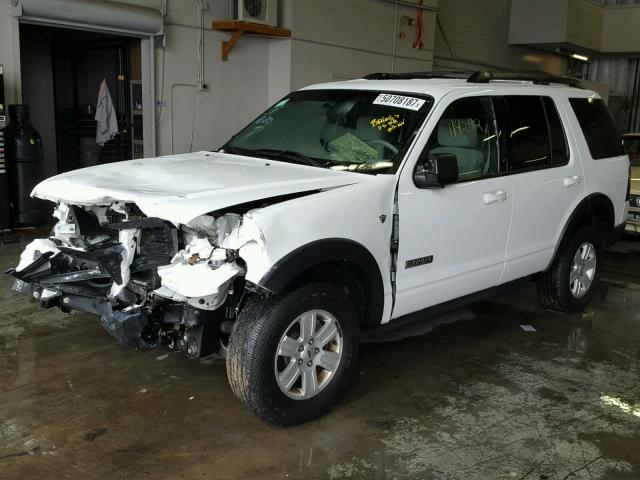 1FMEU738X7UB18477 - 2007 FORD EXPLORER X WHITE photo 2