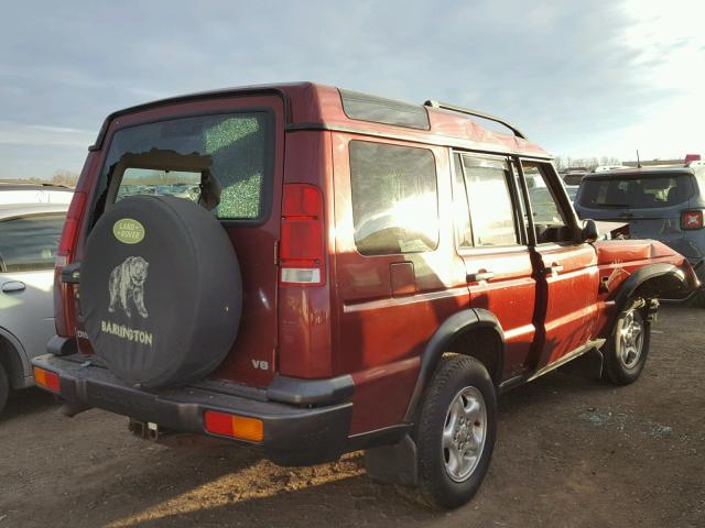 SALTY1244YA251596 - 2000 LAND ROVER DISCOVERY BURGUNDY photo 4