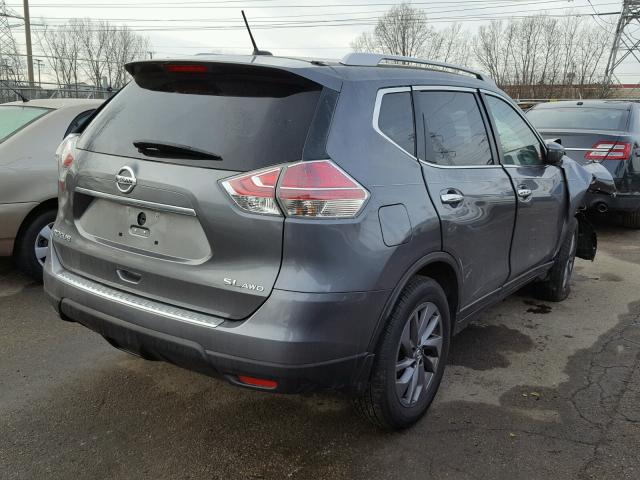 5N1AT2MV6GC882311 - 2016 NISSAN ROGUE S GRAY photo 4