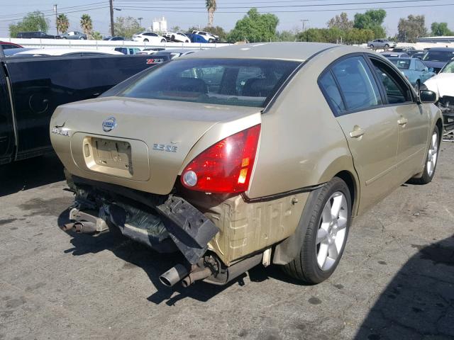 1N4BA41E74C888893 - 2004 NISSAN MAXIMA SE BEIGE photo 4