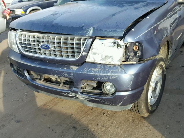 1FMZU63K14UA55417 - 2004 FORD EXPLORER X BLUE photo 9