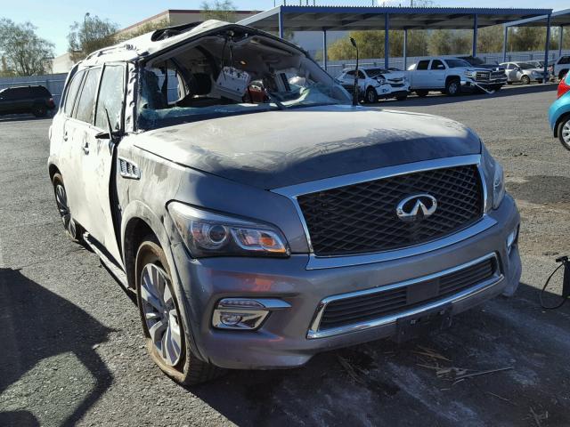 JN8AZ2NFXH9644894 - 2017 INFINITI QX80 BASE GRAY photo 1