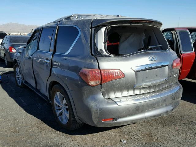 JN8AZ2NFXH9644894 - 2017 INFINITI QX80 BASE GRAY photo 3