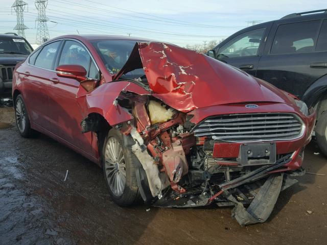 3FA6P0D93DR131627 - 2013 FORD FUSION TIT RED photo 1