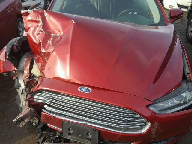 3FA6P0D93DR131627 - 2013 FORD FUSION TIT RED photo 7